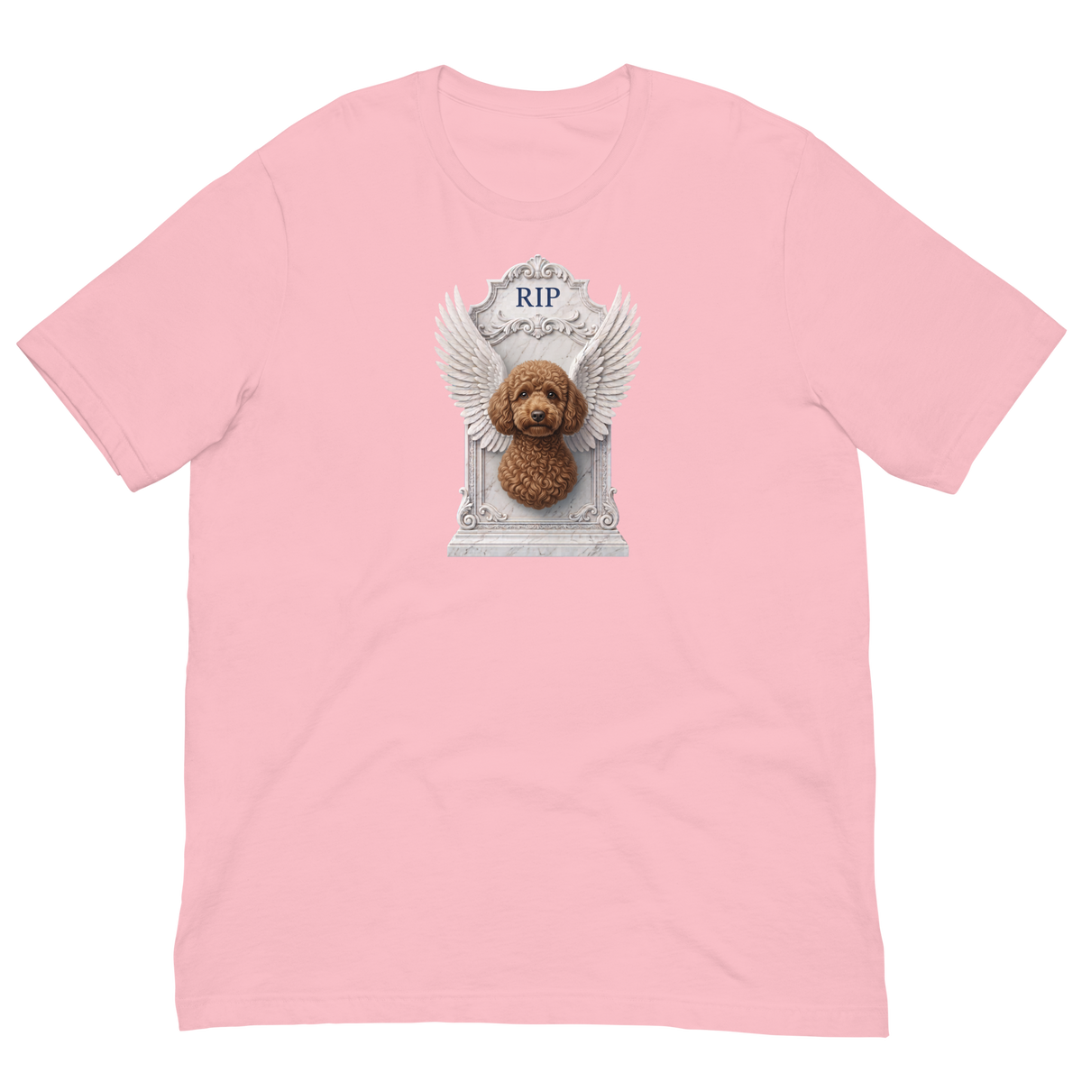 Brown Poodle RIP Unisex t-shirt