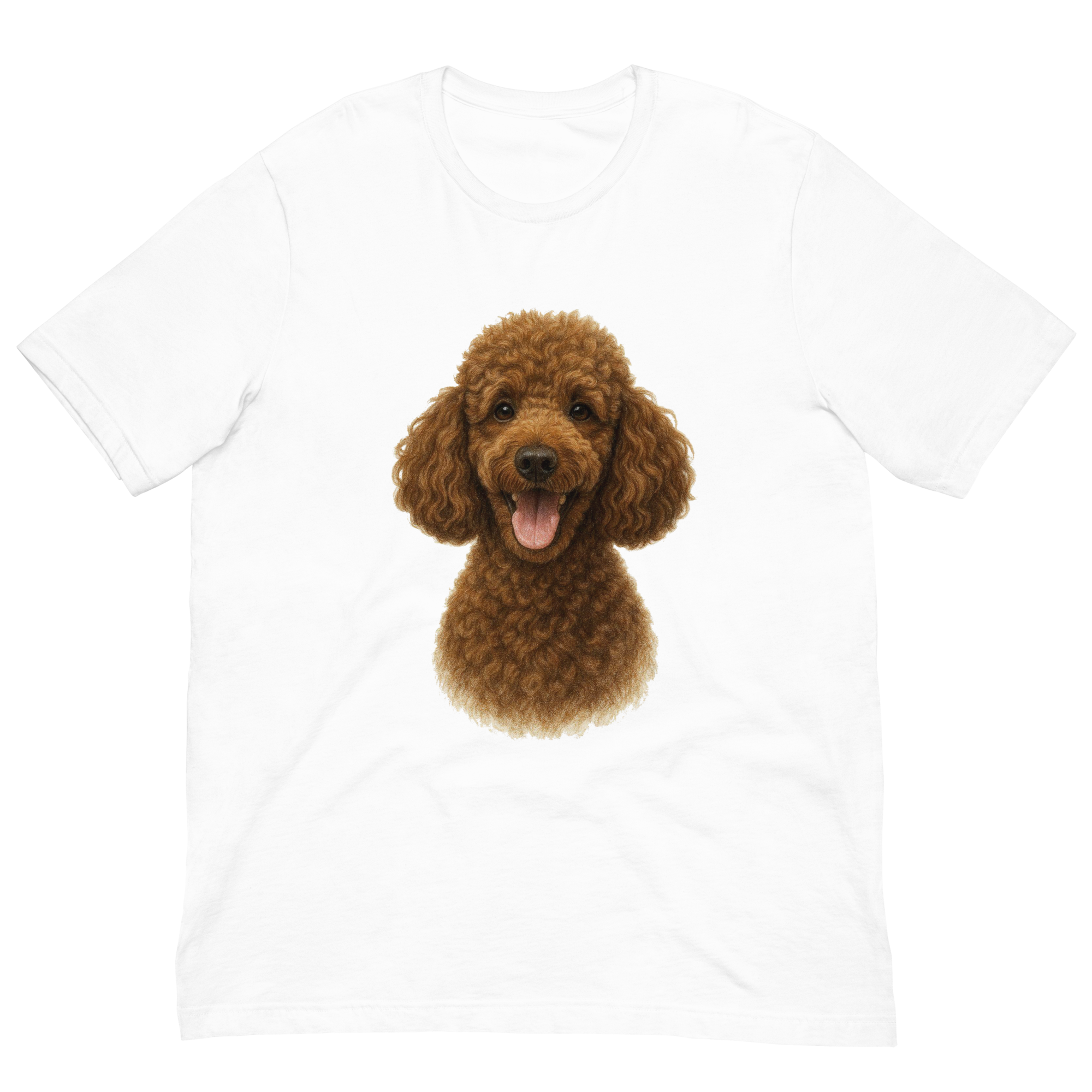 Brown Poodle Unisex t-shirt