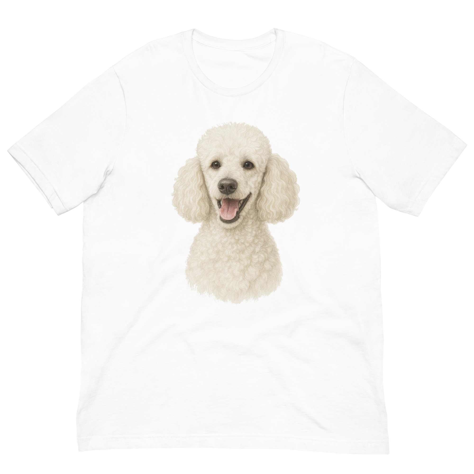 White Poodle Unisex t-shirt