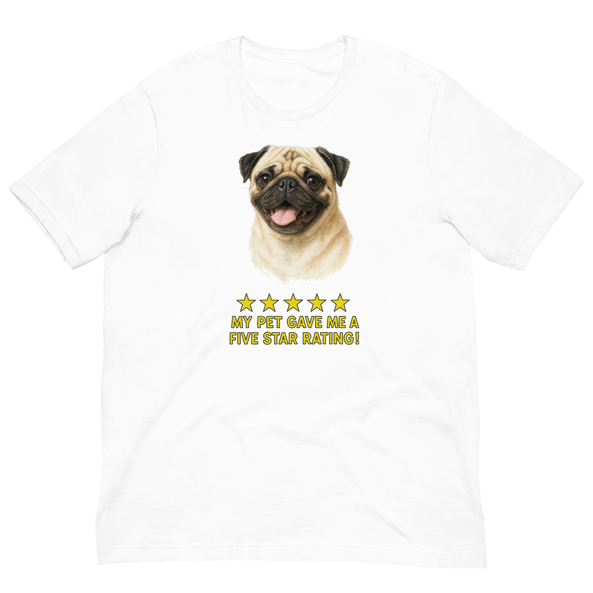 Pug Rating Unisex t-shirt