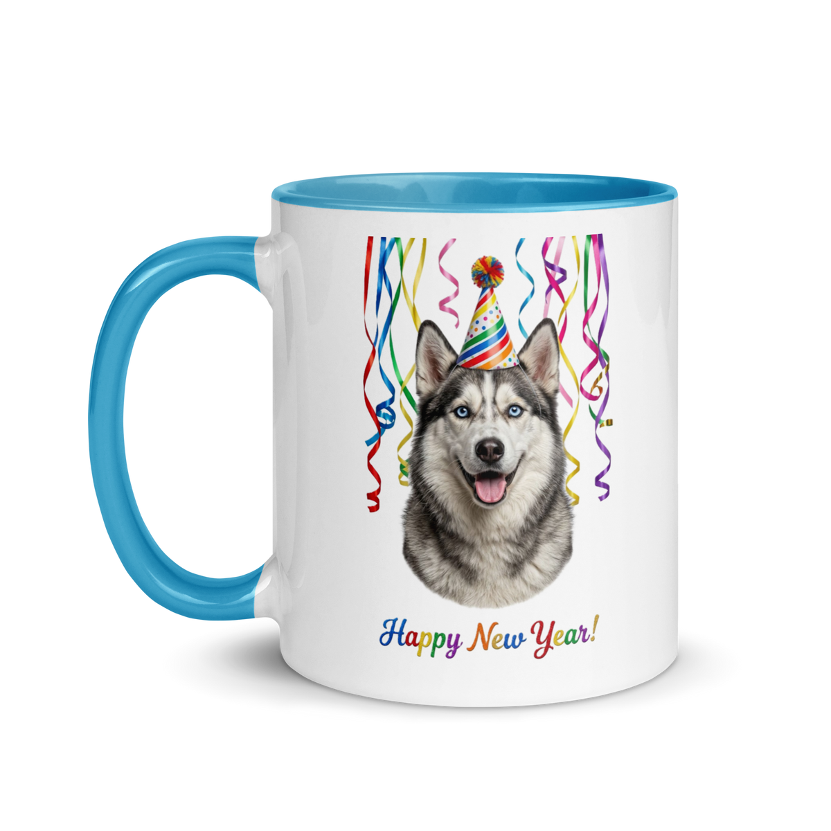 Alaskan Husky Ceramic New Year Mug