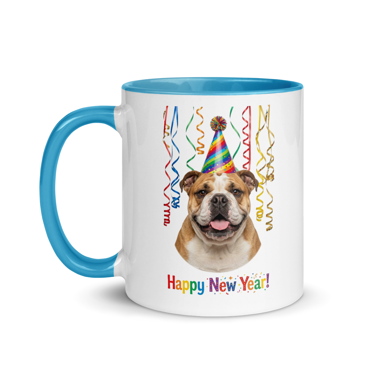 Bulldog Ceramic New Year Mug
