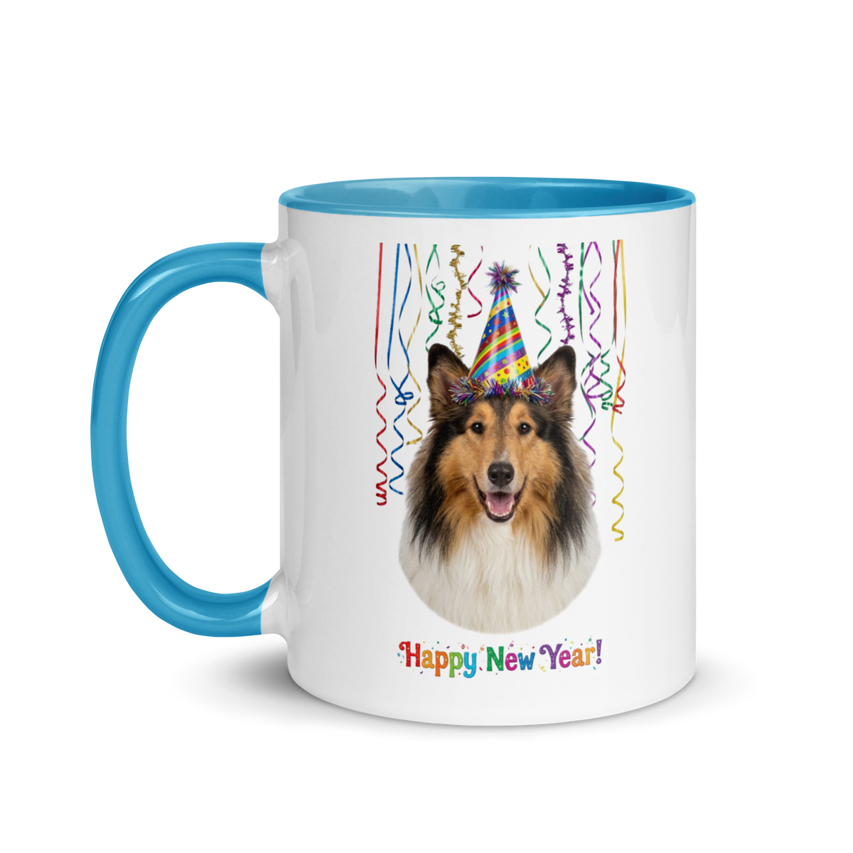Collie Ceramic New Year Mug