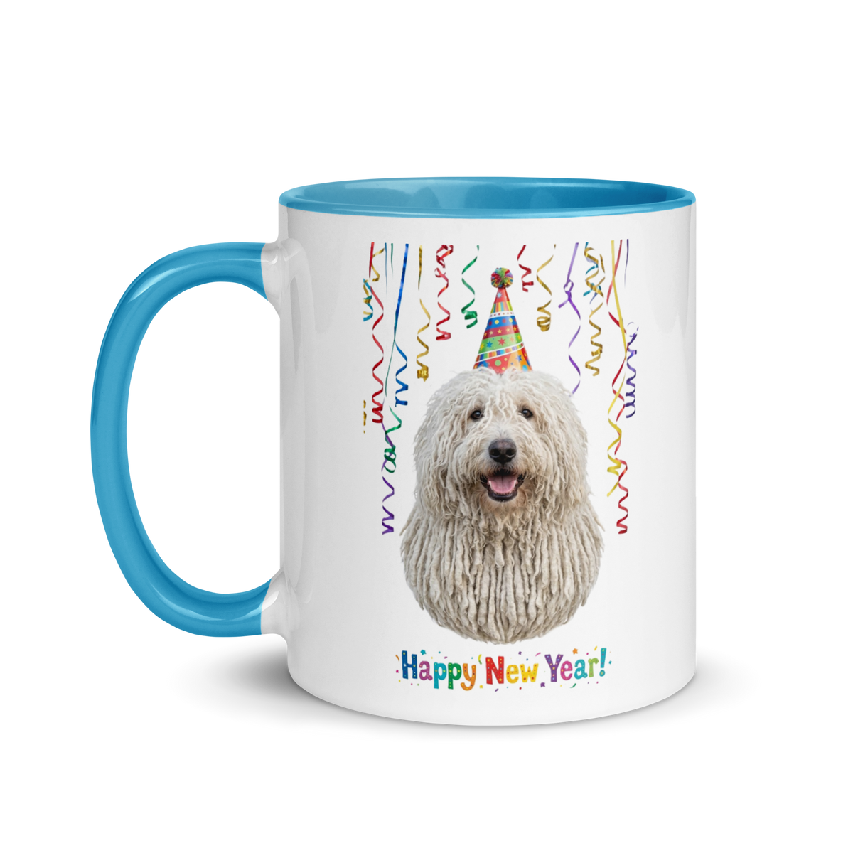 Komondor Ceramic New Year Mug