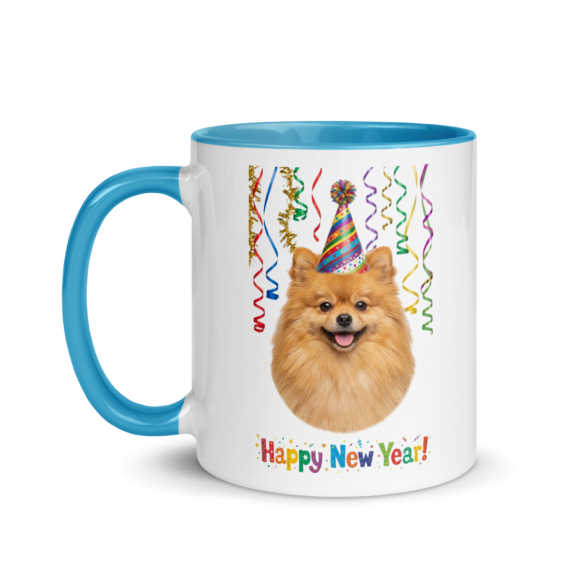 Pomeranian Ceramic New Year Mug
