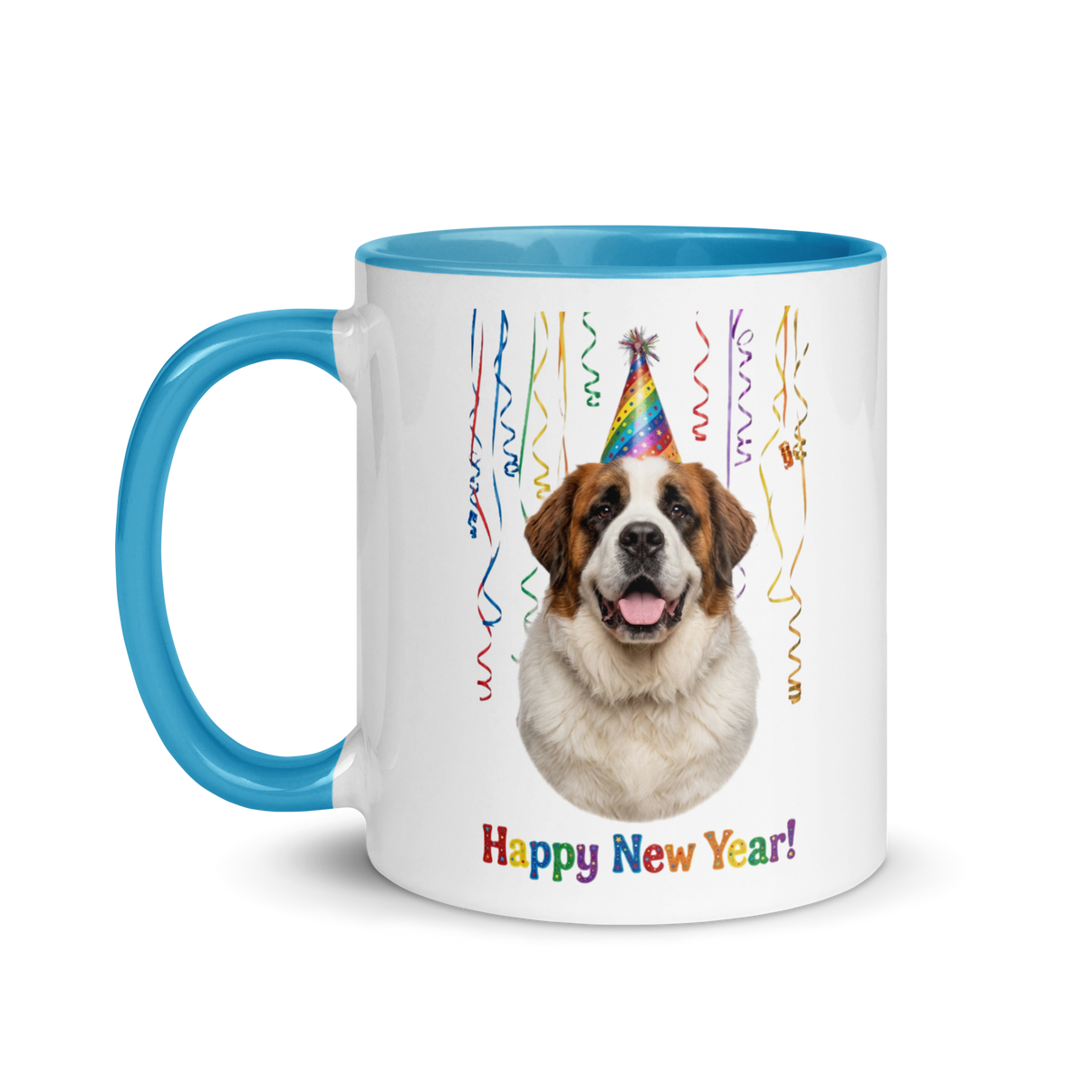 Saint Bernard Ceramic New Year Mug