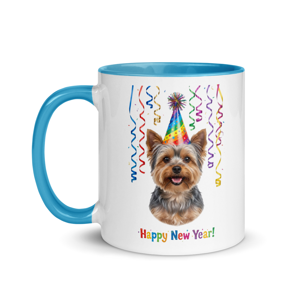 Yorkie Ceramic New Year Mug