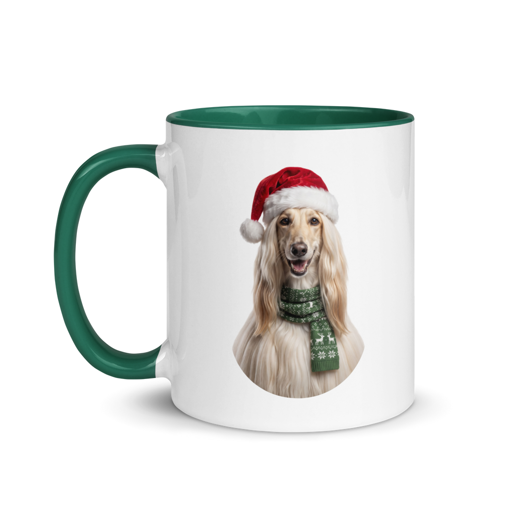 Afghan Hound Ceramic Mug with Color Inside