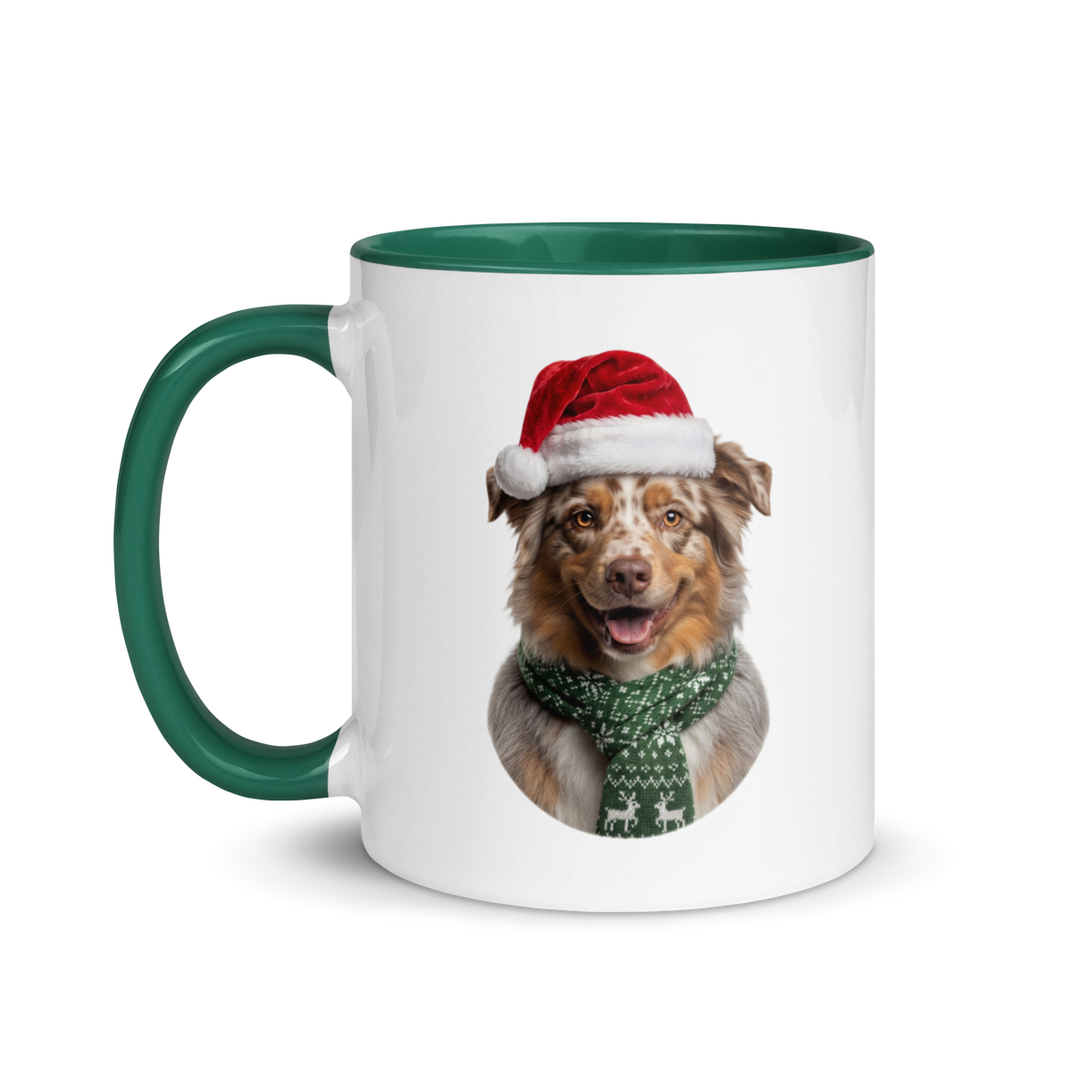 Australian Shepherd Ceramic Mug with Color Inside