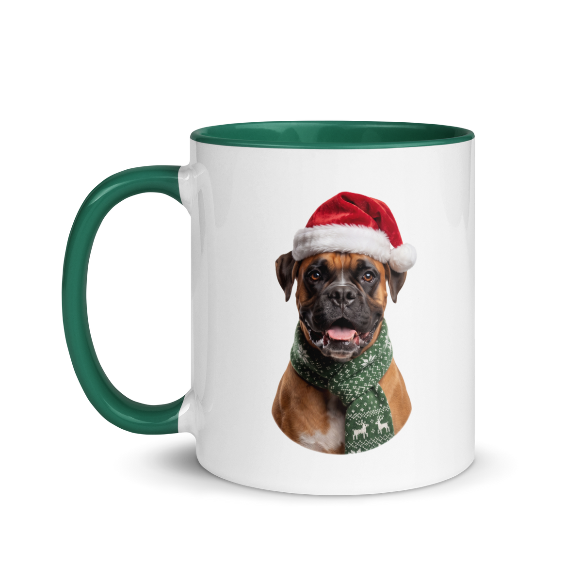 Boxer Ceramic Mug with Color Inside