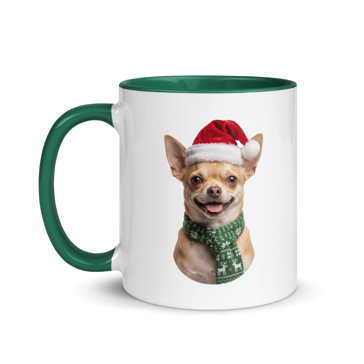 Chihuahua Ceramic Mug with Color Inside