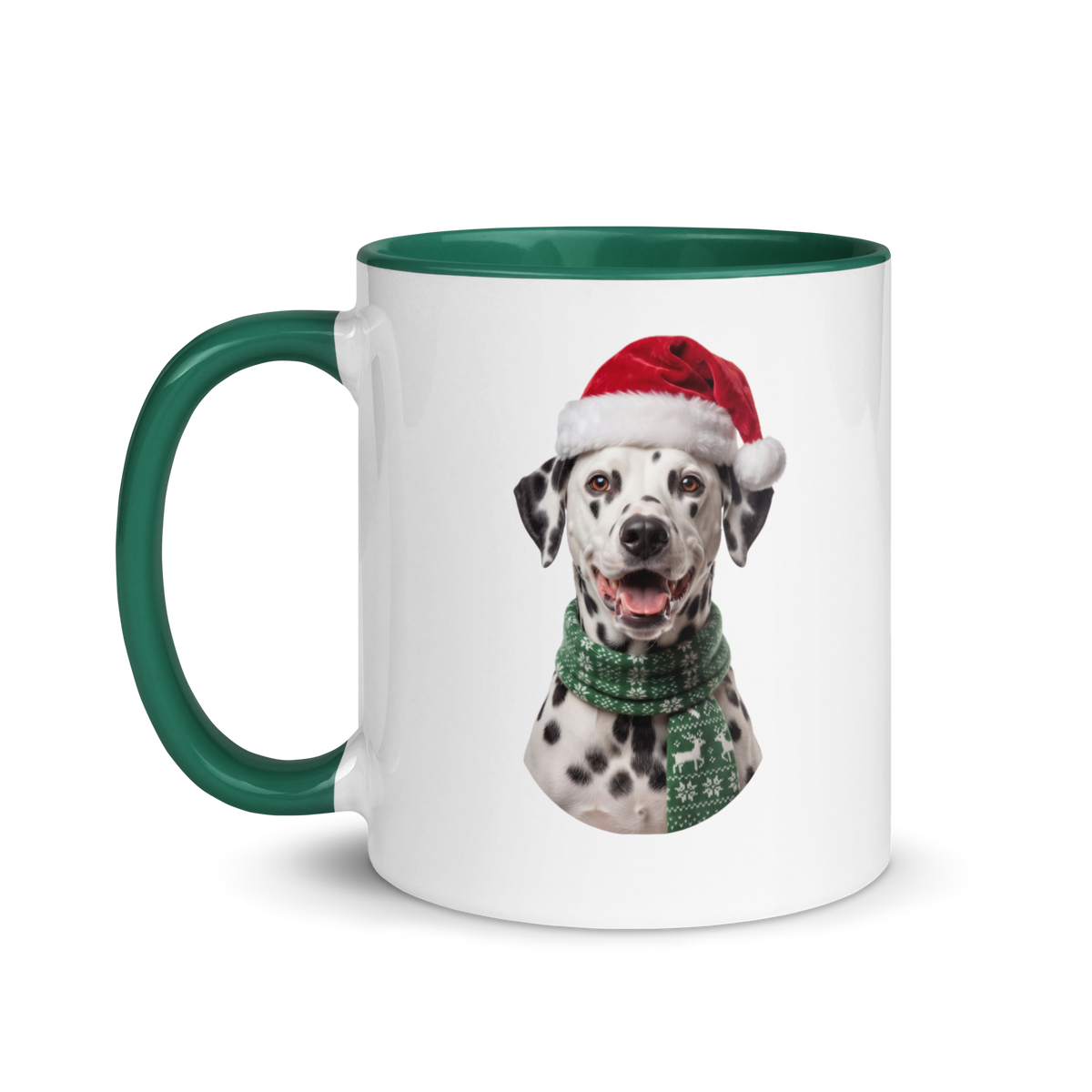 Dalmatian Ceramic Mug with Color Inside