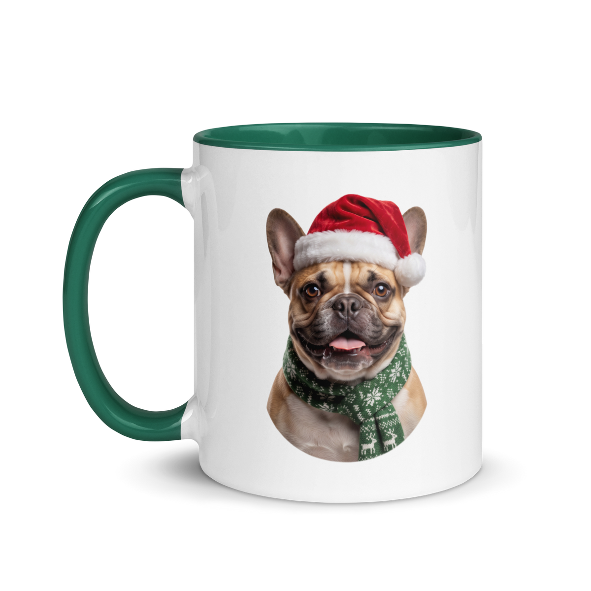 French Bulldog Ceramic Mug with Color Inside