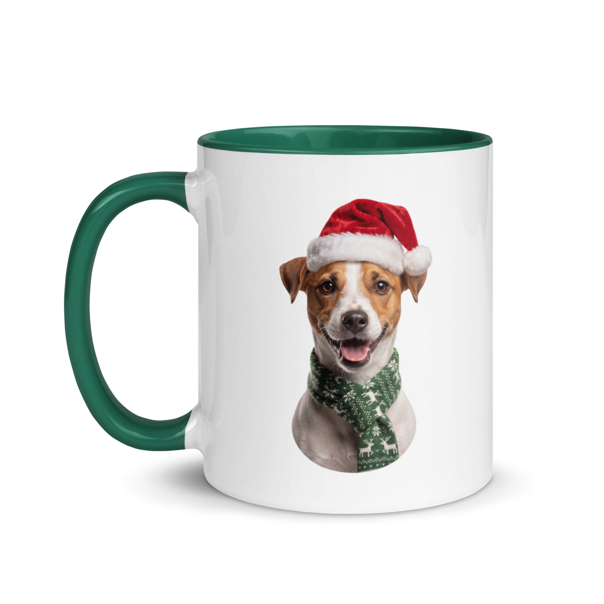 Jack Russell Terrier Ceramic Mug with Color Inside
