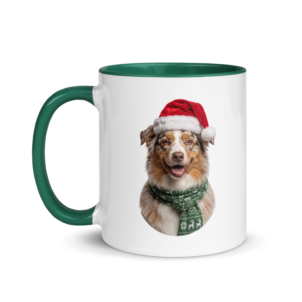 Miniature American Shepherd Ceramic Mug with Color Inside