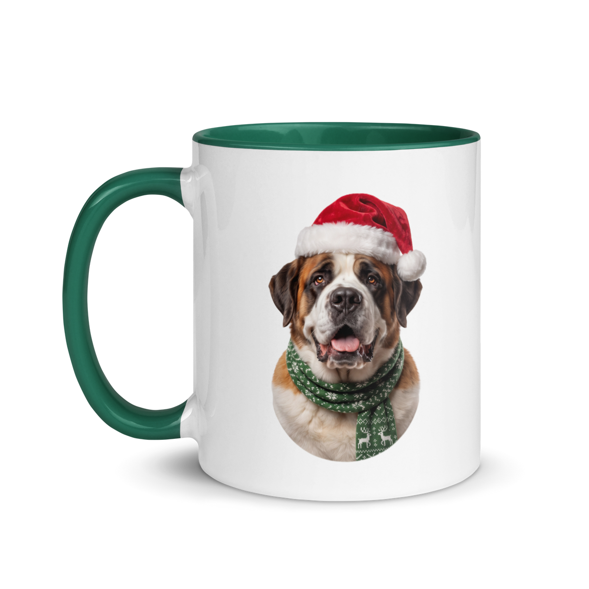 Saint Bernard Ceramic Mug with Color Inside