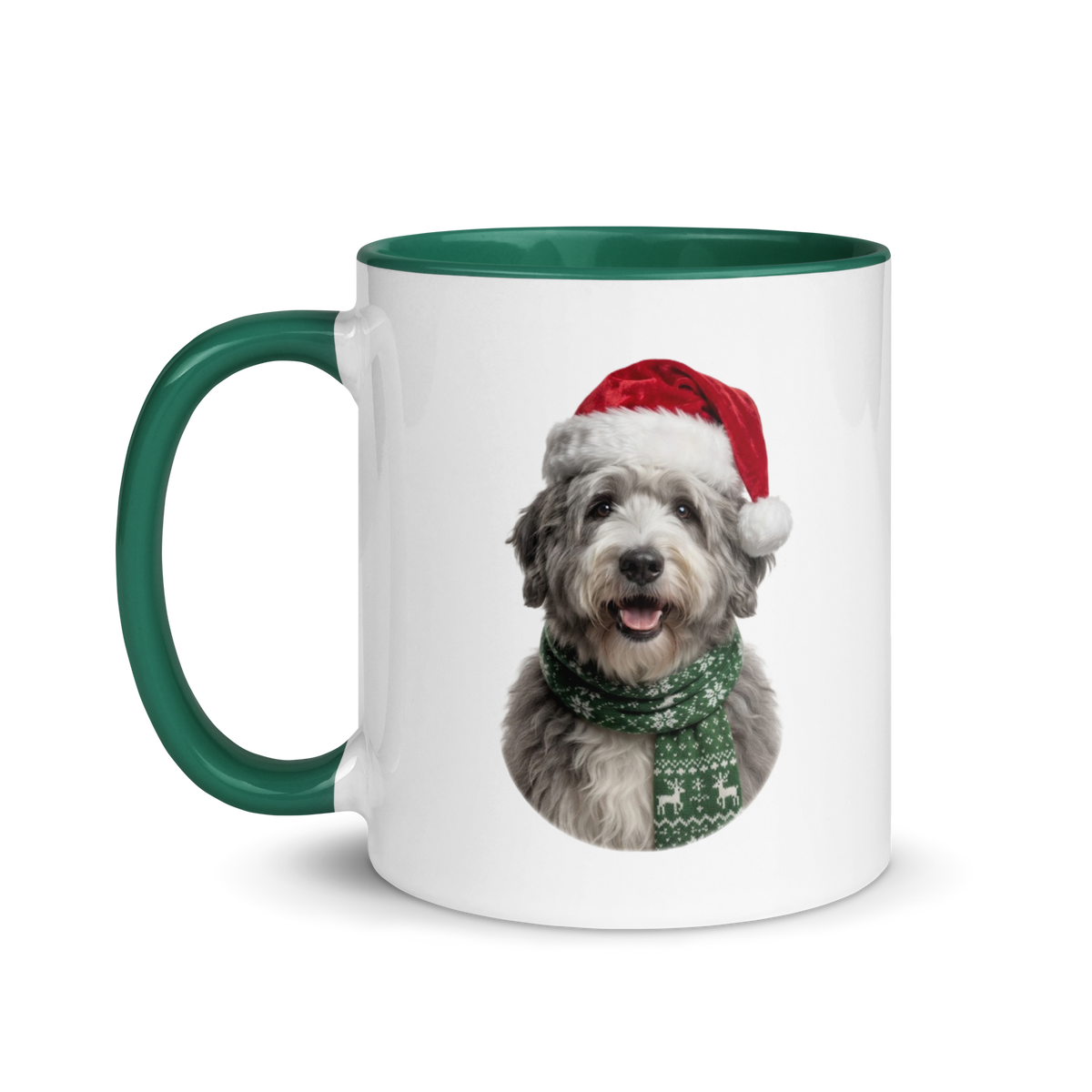 Sheepdog Ceramic Mug with Color Inside