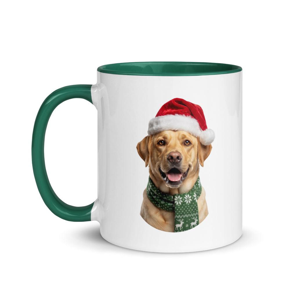 Yellow Labrador Ceramic Mug with Color Inside