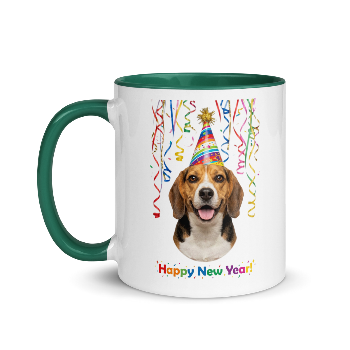 Beagle Ceramic New Year Mug
