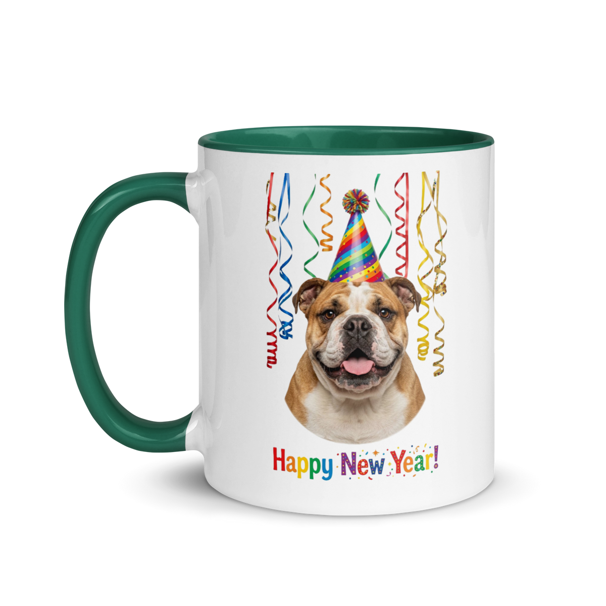 Bulldog Ceramic New Year Mug