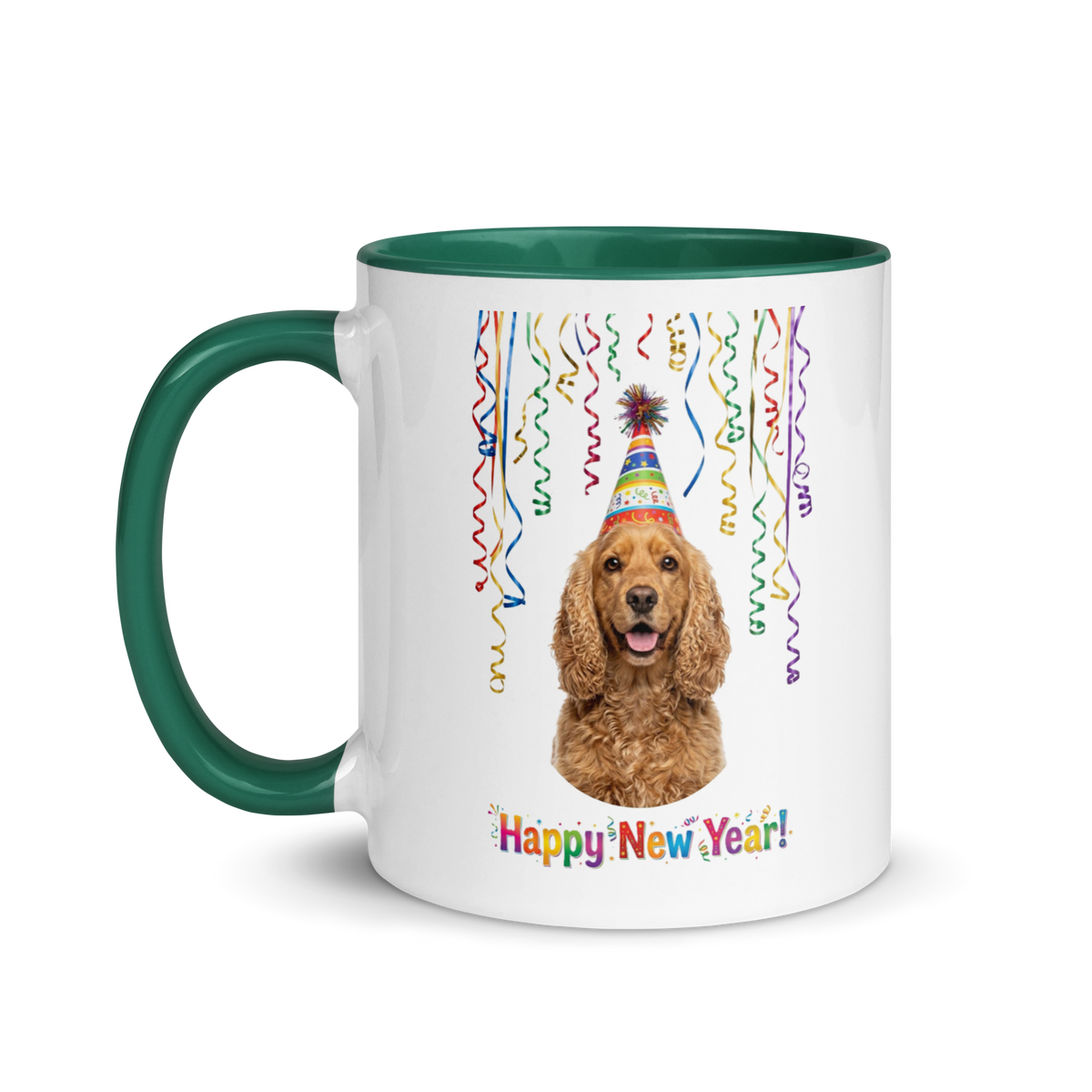 Cocker Spaniel Ceramic New Year Mug