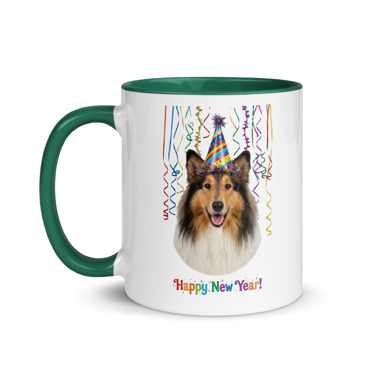Collie Ceramic New Year Mug