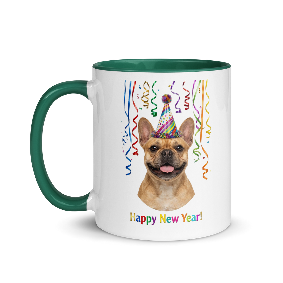French Bulldog Ceramic New Year Mug