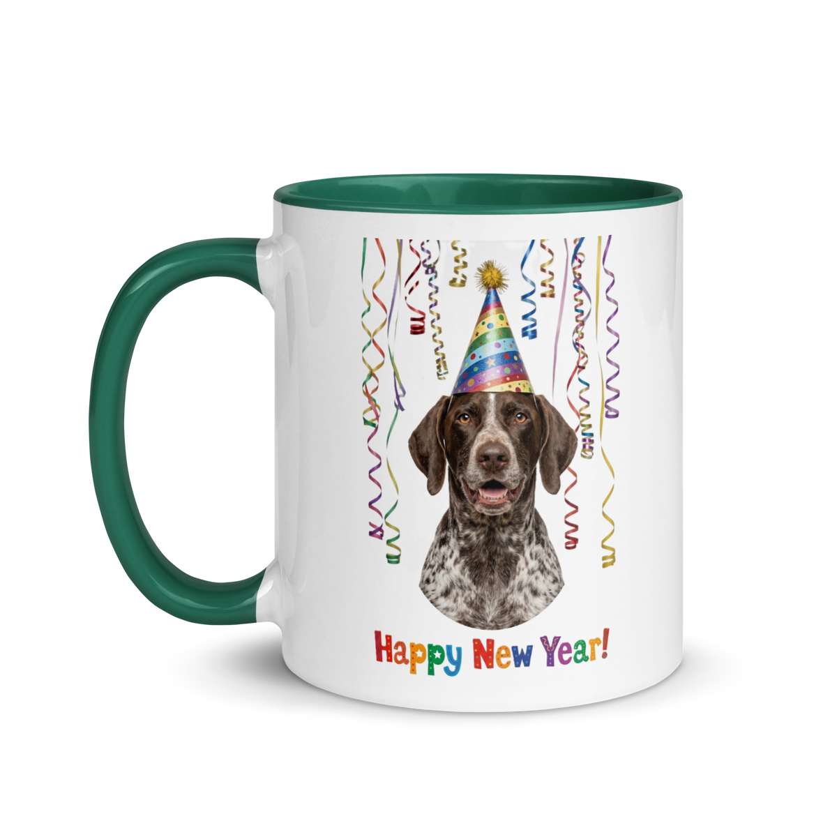 German Shorthaired Pointer Ceramic New Year Mug