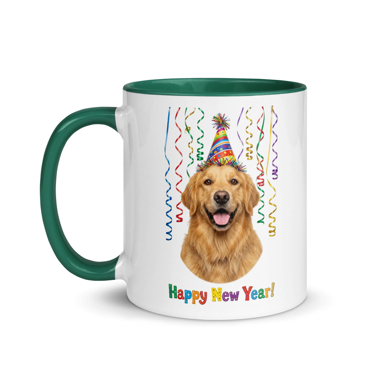 Golden Retriever Ceramic New Year Mug
