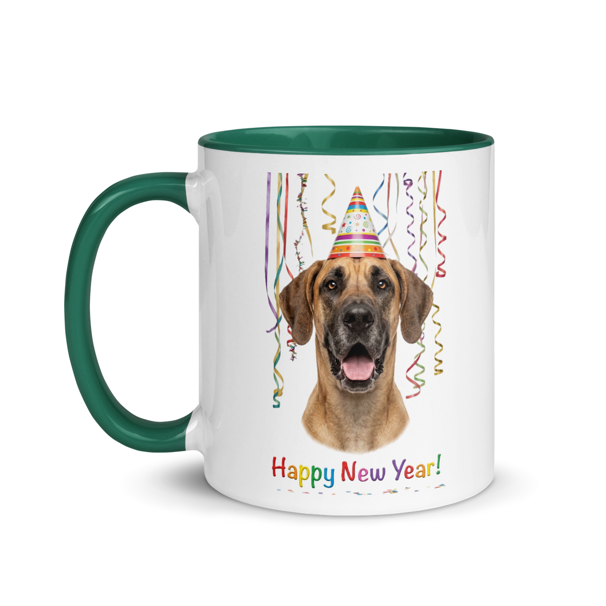 Great Dane Ceramic New Year Mug