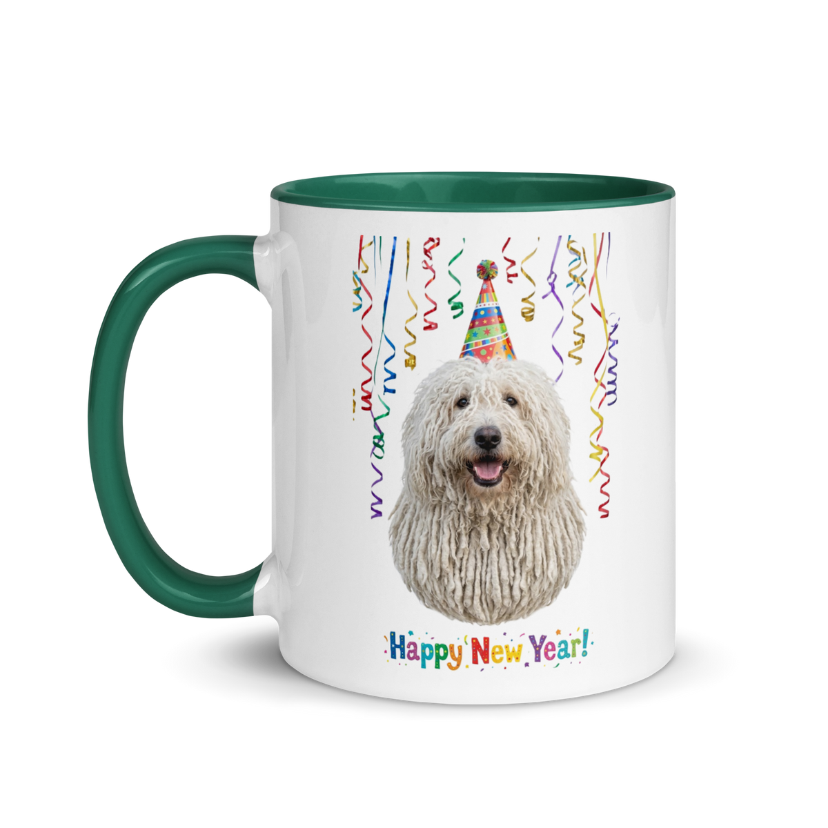 Komondor Ceramic New Year Mug