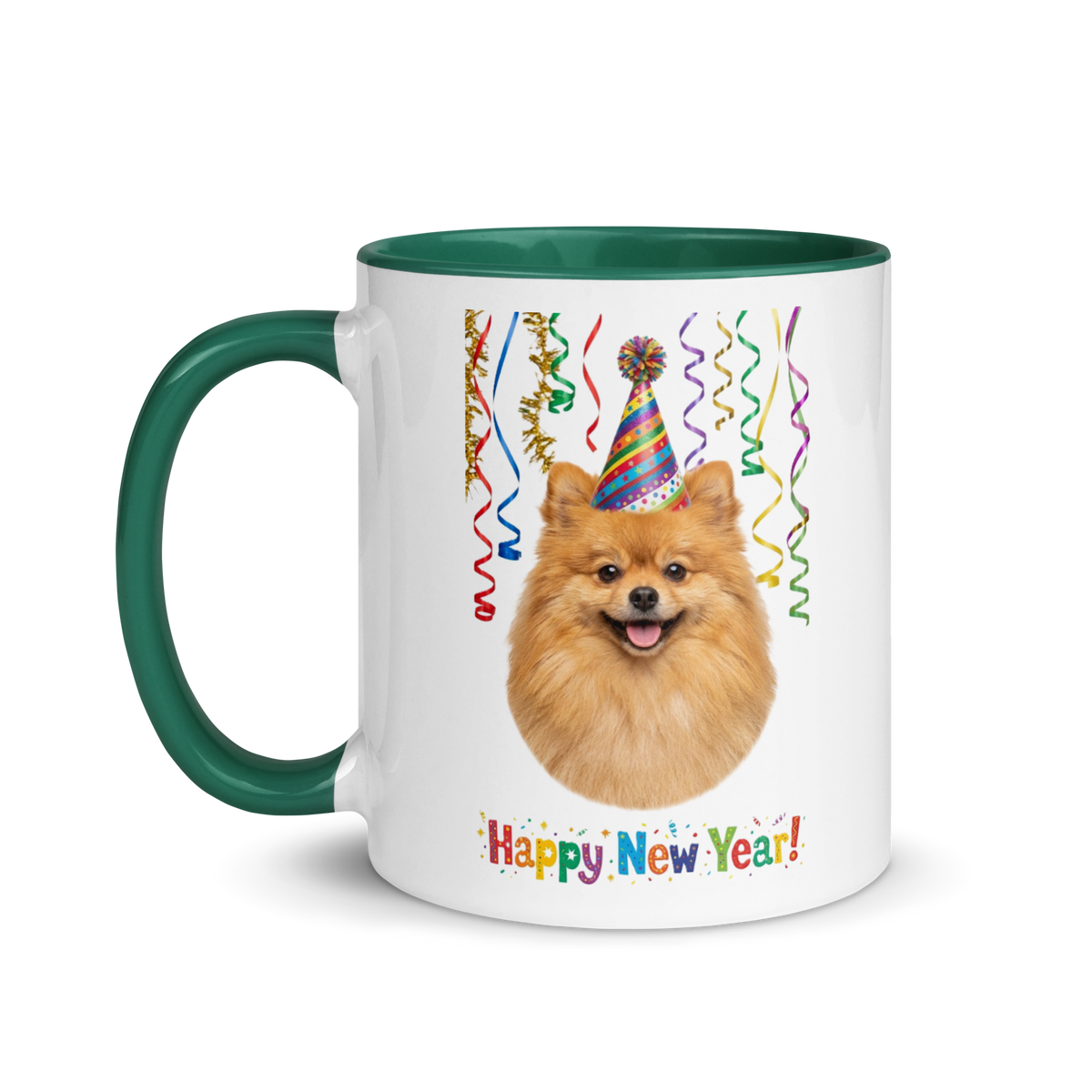 Pomeranian Ceramic New Year Mug