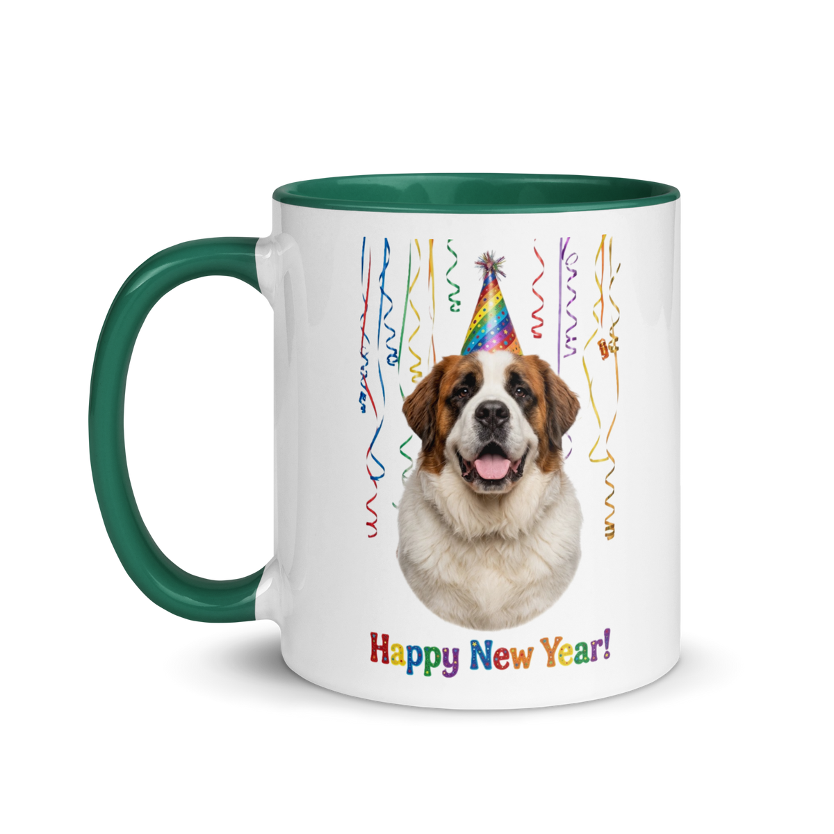 Saint Bernard Ceramic New Year Mug