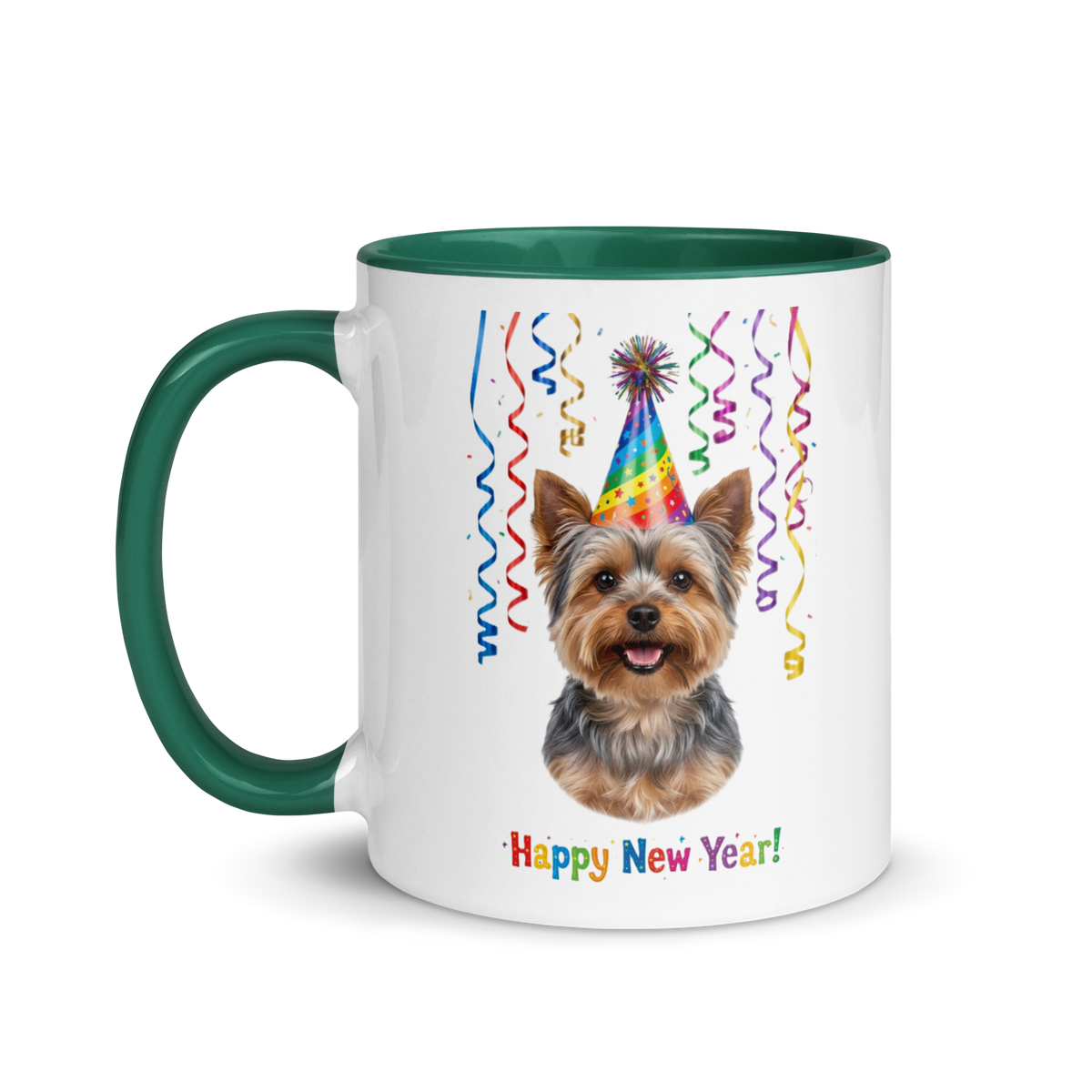 Yorkie Ceramic New Year Mug