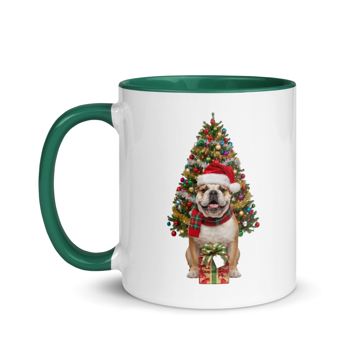 Bulldog Ceramic Christmas Mug
