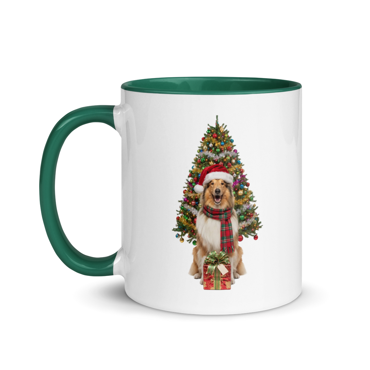 Collie Ceramic Christmas Mug