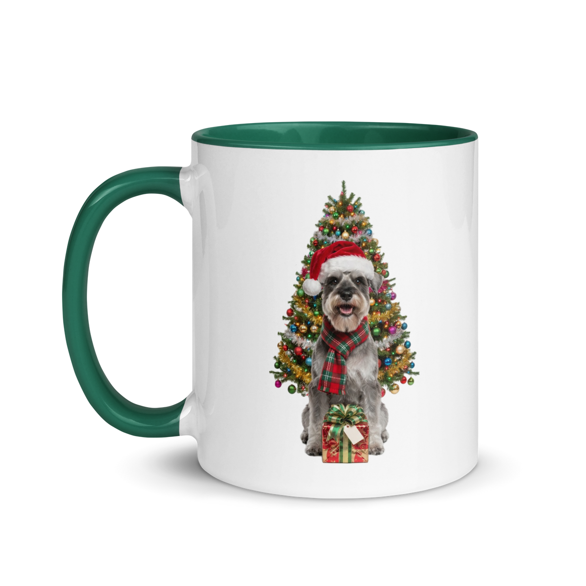 Schnauzer Ceramic Christmas Mug