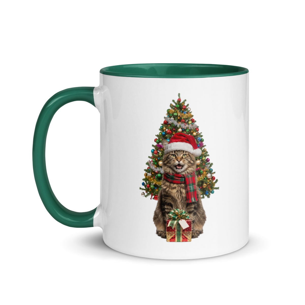 Maine Coon Cat Ceramic Christmas Mug