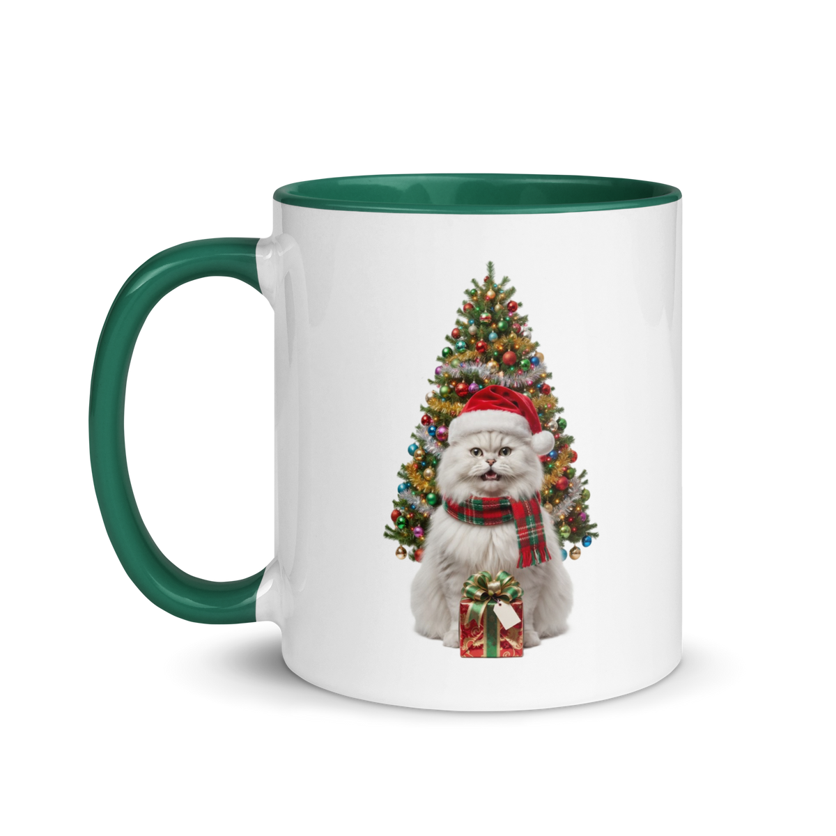 Persian Cat Ceramic Christmas Mug