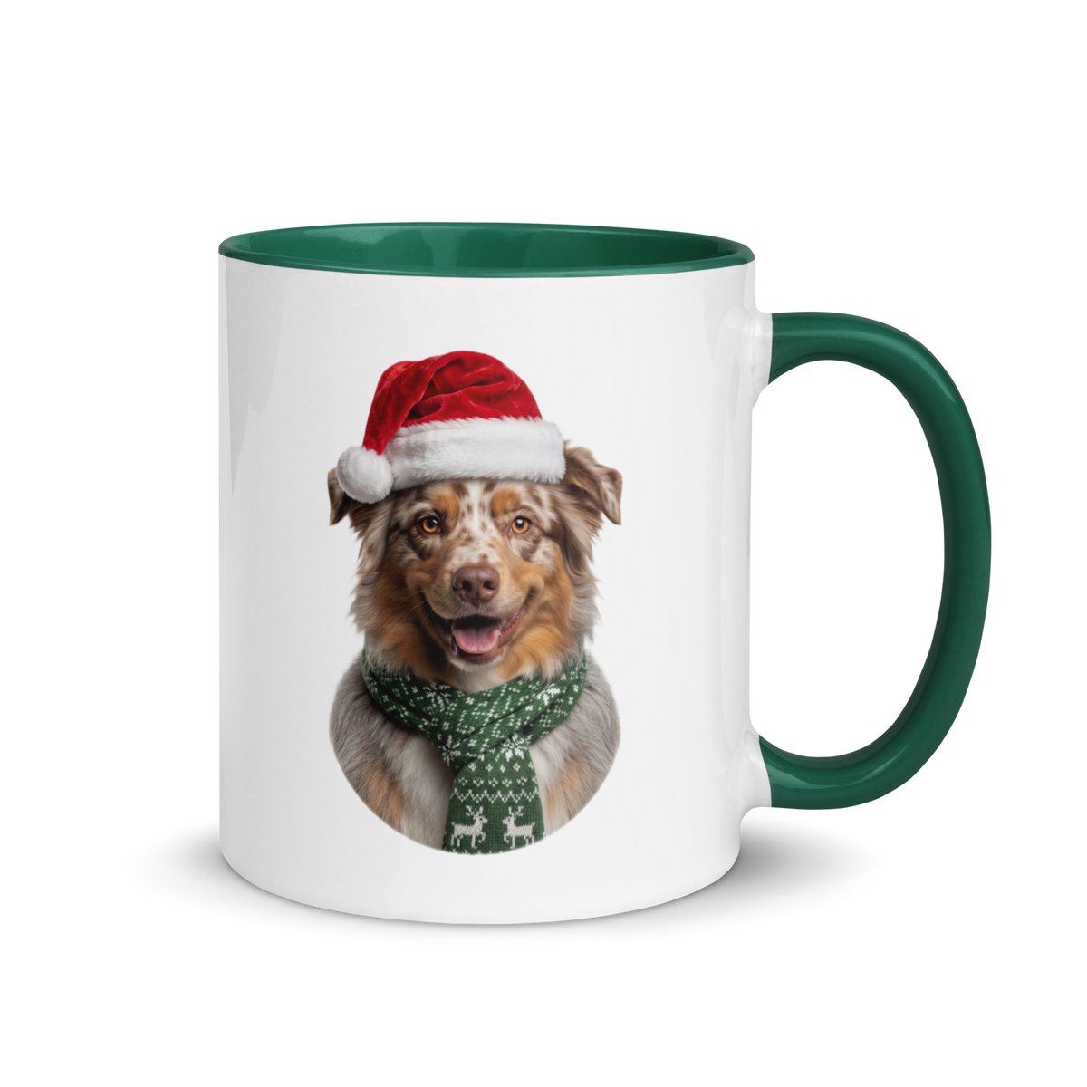 Australian Shepherd Ceramic Mug with Color Inside