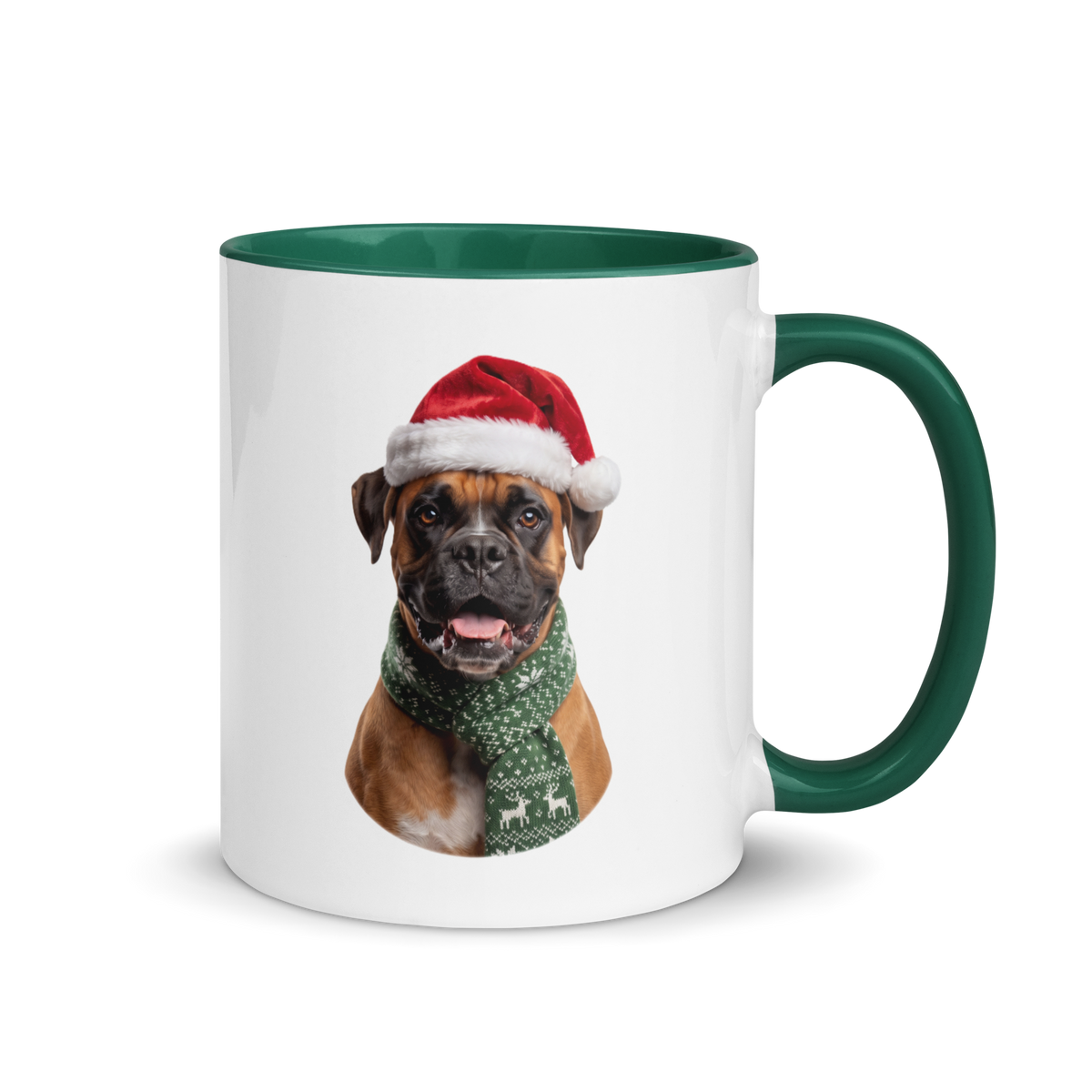 Boxer Ceramic Mug with Color Inside