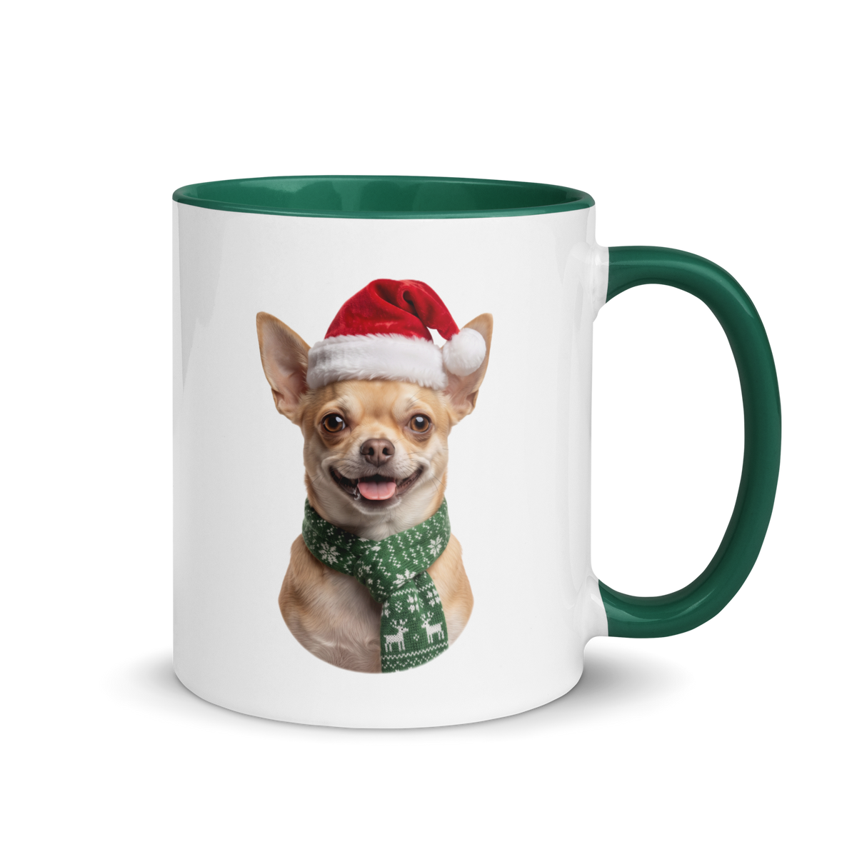 Chihuahua Ceramic Mug with Color Inside