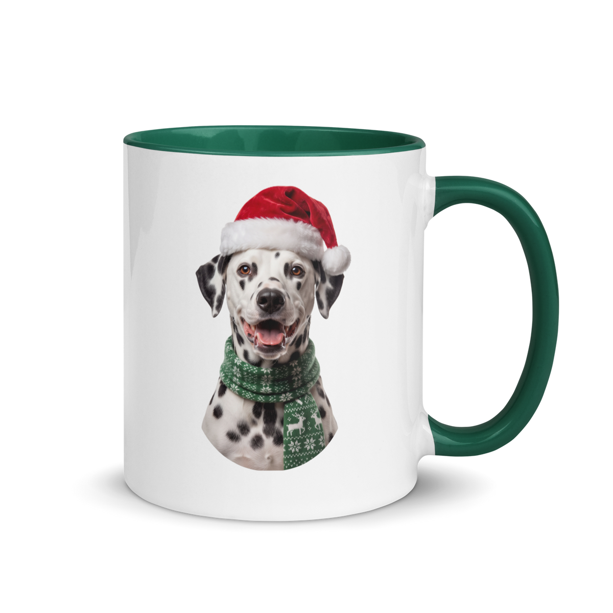 Dalmatian Ceramic Mug with Color Inside