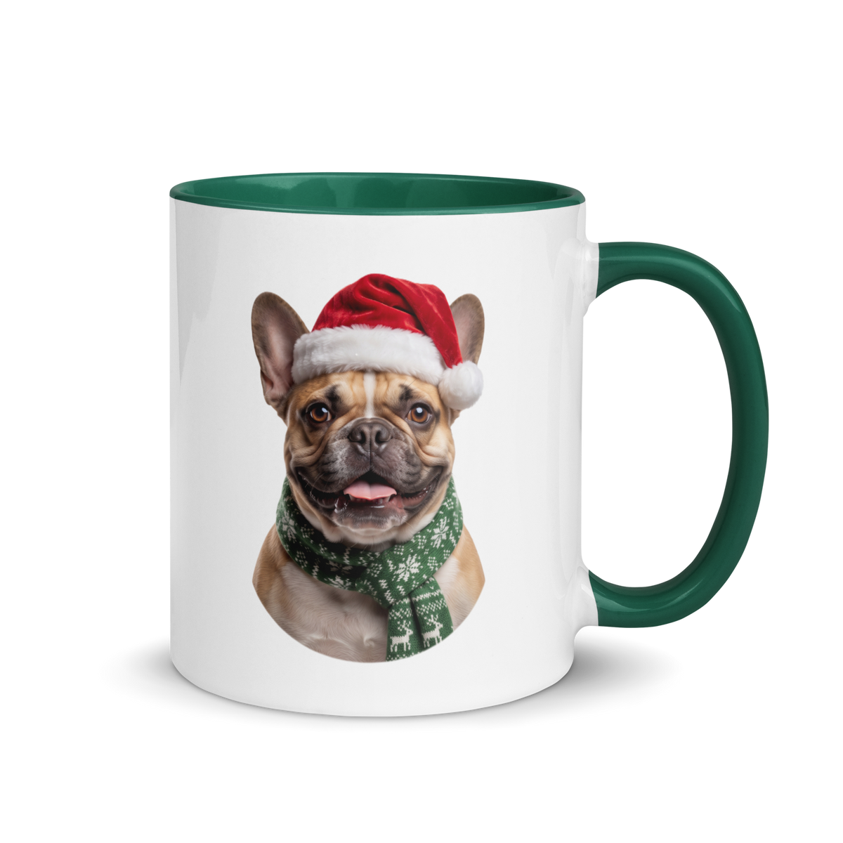 French Bulldog Ceramic Mug with Color Inside