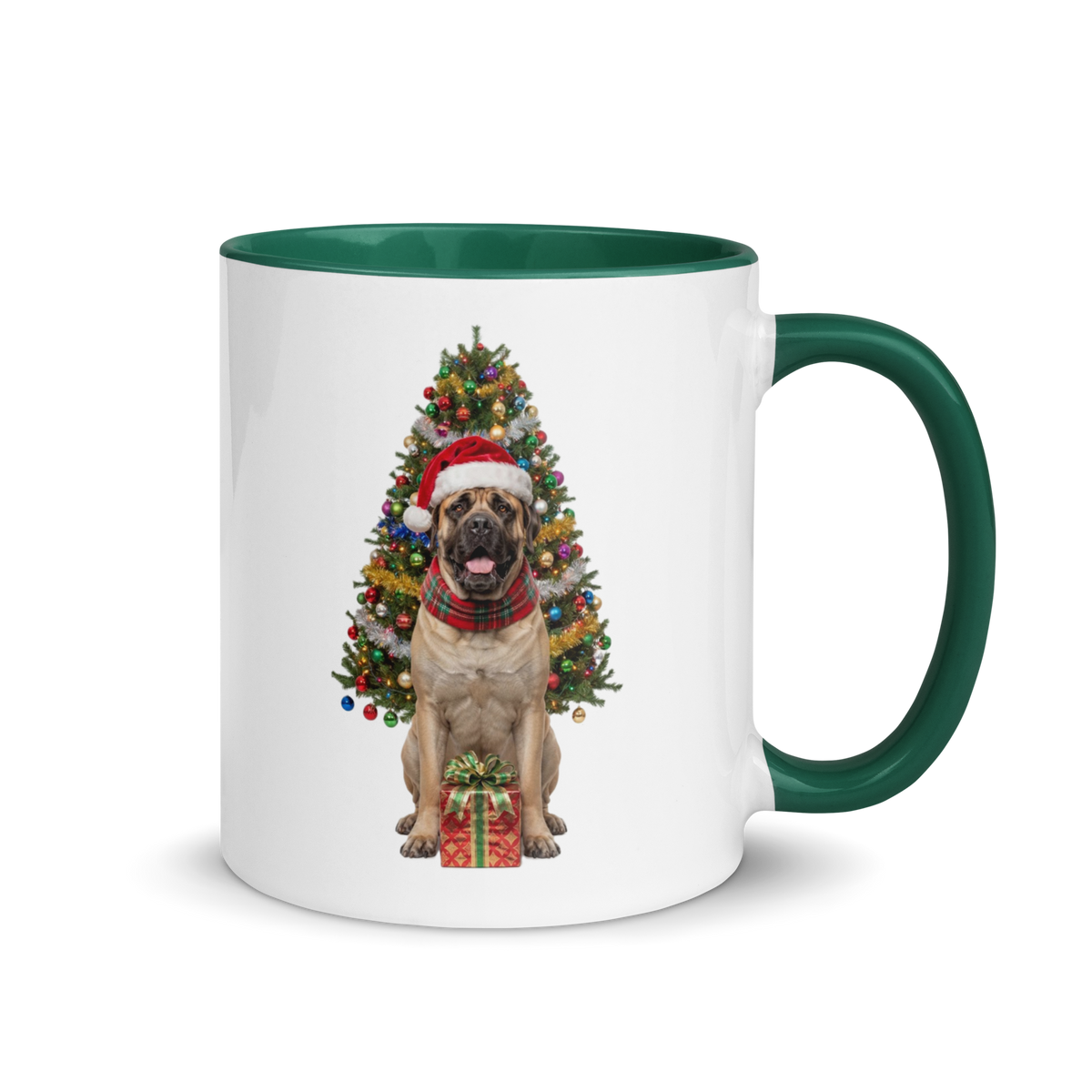 Mastiff Ceramic Christmas Mug