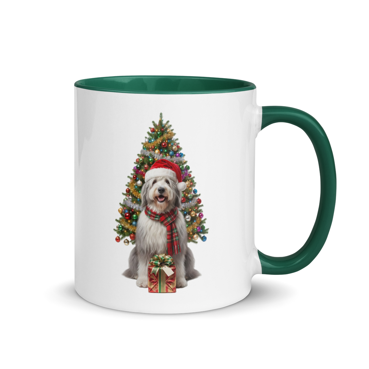 Sheepdog Ceramic Christmas Mug