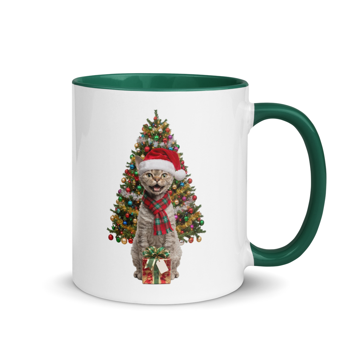 Devon Rex Cat Ceramic Christmas Mug