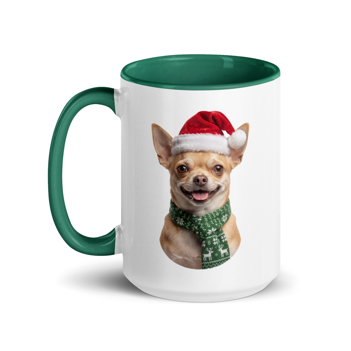 Chihuahua Ceramic Mug with Color Inside