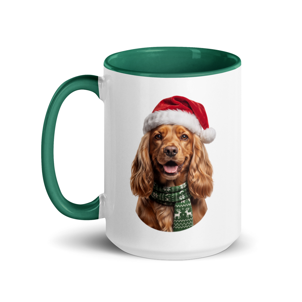 Cocker Spaniel Ceramic Mug with Color Inside