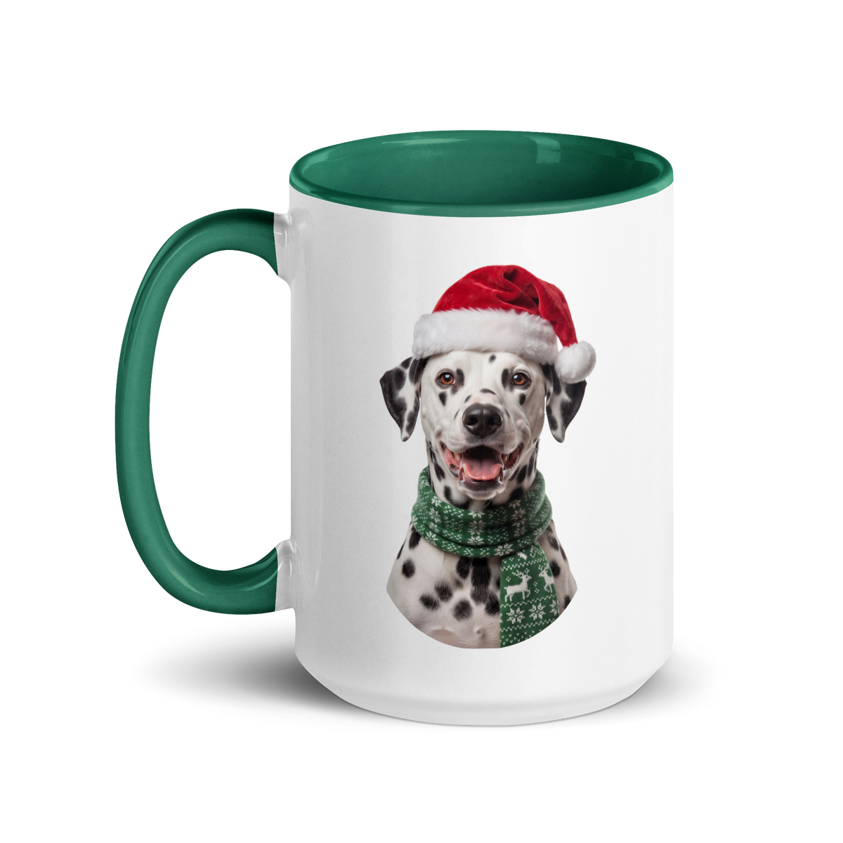 Dalmatian Ceramic Mug with Color Inside